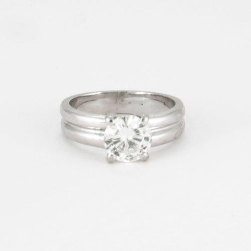 Bague 49 Bague Solitaire Diamant 1.13ct 58 Facettes DV0172-4