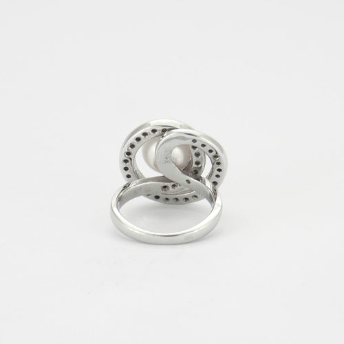 Bague 50 Bague Spirale Perle Diamants 58 Facettes DV0146-2