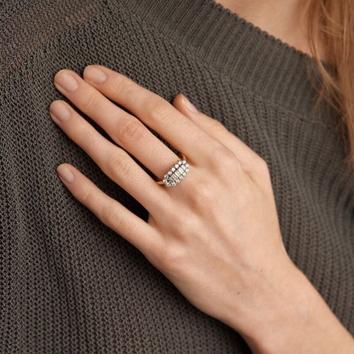 Bague 52 Bague style Jarretière Diamants 58 Facettes DV0116-2