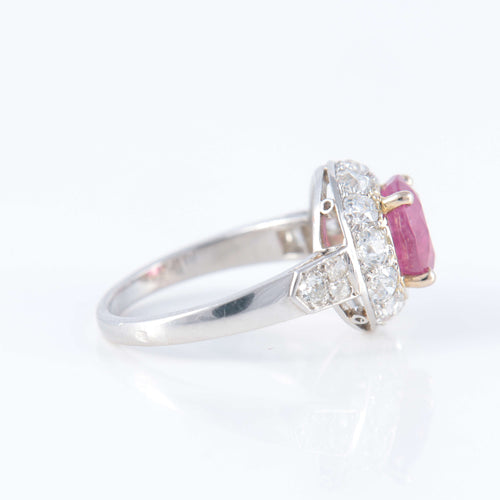 Bague 54 Bague Platine Rubis Diamants 58 Facettes 1