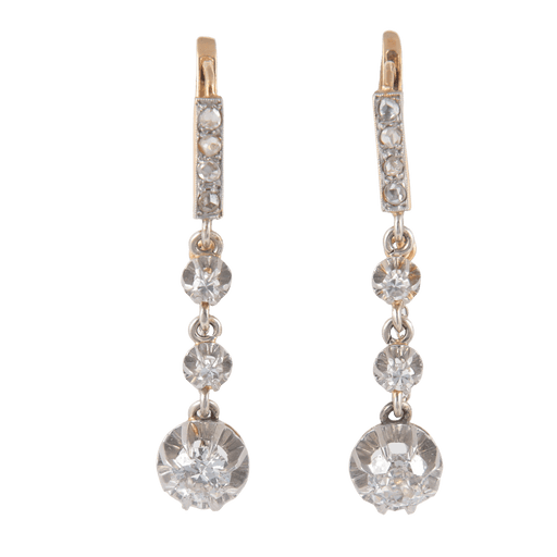 Boucles d'oreilles Dormeuses Diamants 58 Facettes 1