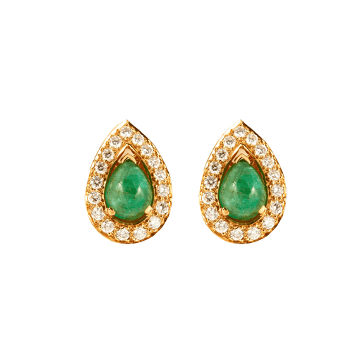 Boucles d'oreilles CARTIER - Clip d’oreilles Emeraudes Diamants 58 Facettes