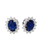 Boucles d'oreilles Boucles d'oreilles Saphirs Ceylan et Diamants 58 Facettes 32243
