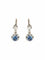 Boucles d'oreilles DORMEUSES OR BLANC, SAPHIR ET DIAMANTS 58 Facettes 120048
