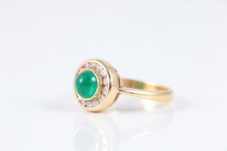 Bague 52 Bague Emeraude Cabochon 58 Facettes 1