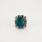 Bague 51 Bague Tourmaline bleue 58 Facettes DV0165-2