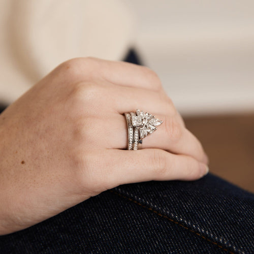 Bague Bague Trinité Platine et Diamants 58 Facettes DV0005-1