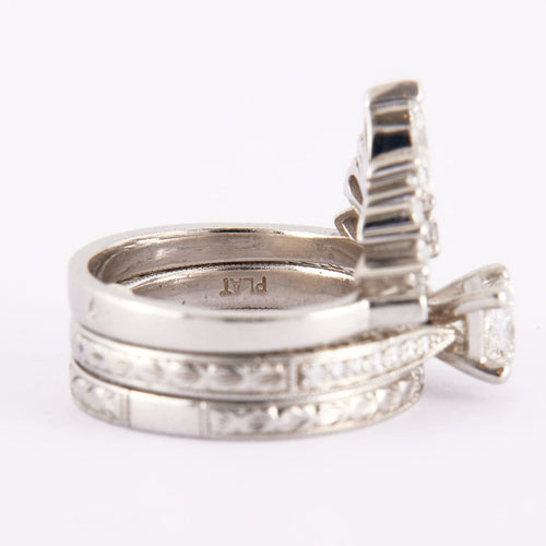 Bague Bague Trinité Platine et Diamants 58 Facettes DV0005-1