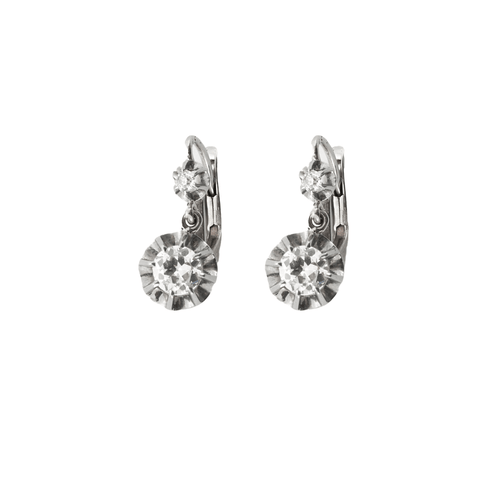 Boucles d'oreilles Boucles d'oreilles dormeuses diamants 58 Facettes DV0377-3