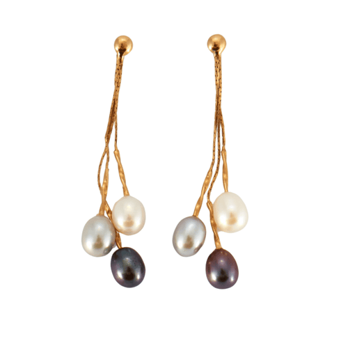 Boucles d'oreilles Boucles d'oreilles pendantes perles 58 Facettes DV0297-3