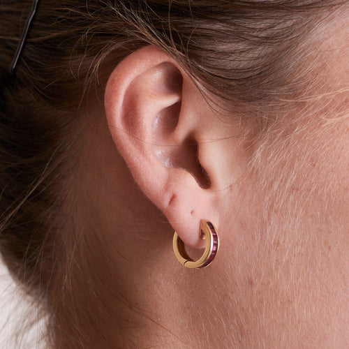 Boucles d'oreilles Boucles D'oreilles Rubis Or Jaune 58 Facettes DV0315-5