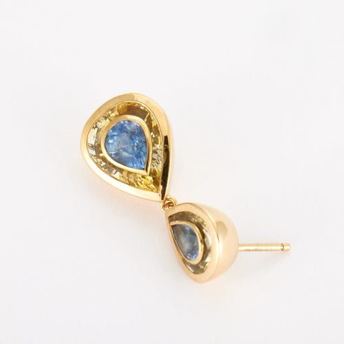 Boucles d'oreilles Boucles d'oreilles Saphirs poire 58 Facettes DV0114-1