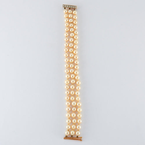 Bracelet Bracelet de Perles de Culture blanches 58 Facettes DV0226-1