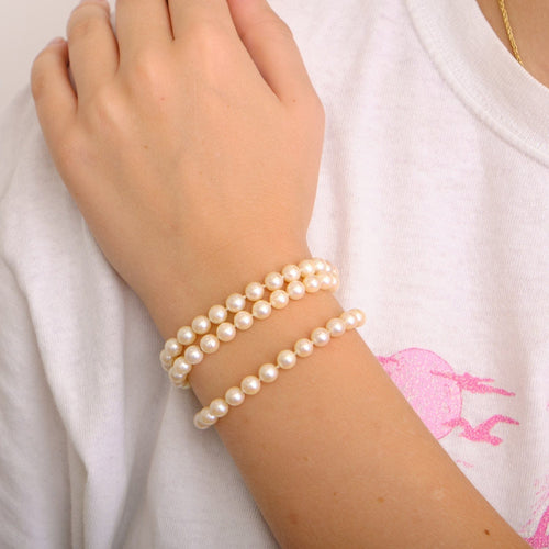 Bracelet Bracelet de Perles de Culture blanches 58 Facettes DV0226-1