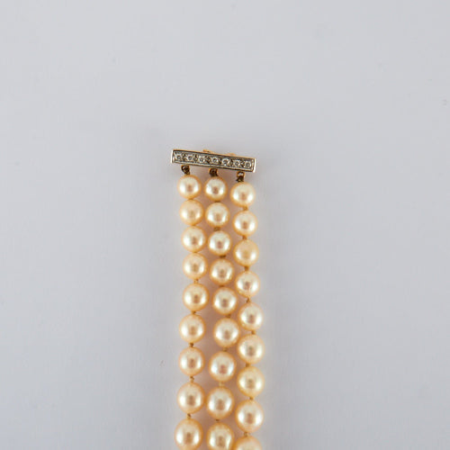 Bracelet Bracelet de Perles de Culture blanches 58 Facettes DV0226-1