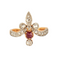 Bague 50 Bague Fleur de lys Rubis Diamants 58 Facettes EL2-05