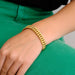 Bracelet Bracelet gourmette or jaune 58 Facettes DV0252-1