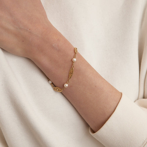 Bracelet Bracelet maille filigranée Perles 58 Facettes DV0042-4