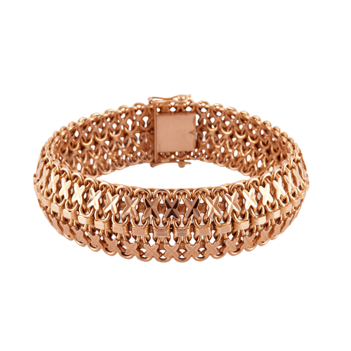 Bracelet Bracelet ruban motif croisillons 58 Facettes DV-0003-3