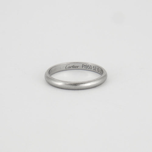 Bague 52 CARTIER - Alliance en platine 58 Facettes DV0273-1