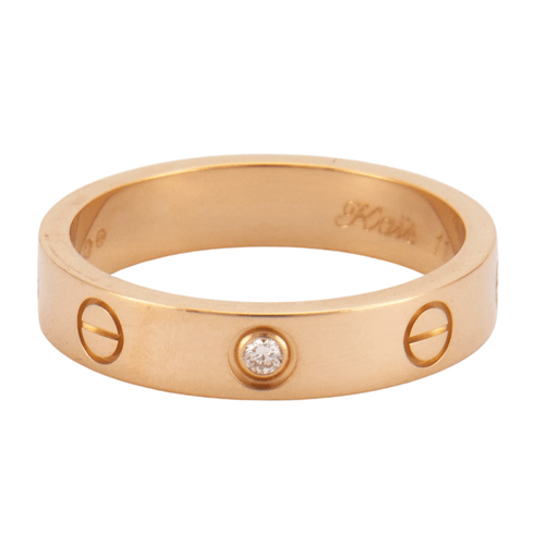 Bague 53 CARTIER - Anneau Love or jaune Diamant 58 Facettes DV0036-1