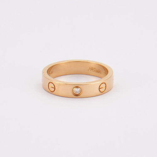 Bague 53 CARTIER - Anneau Love or jaune Diamant 58 Facettes DV0036-1