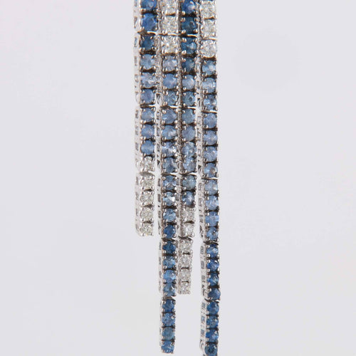 Boucles d'oreilles Pendants d'oreilles Papillons saphirs Diamants 58 Facettes B2542