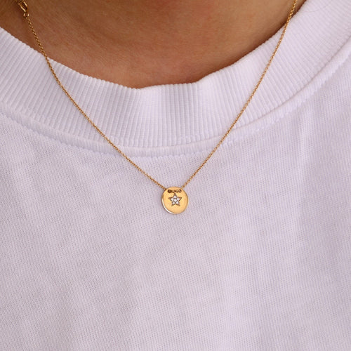 Collier Chaine étoile diamants 58 Facettes DV0265-2