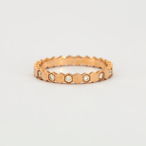 Bague 52 CHAUMET - Bague "Bee My Love" Diamants Or Rose 58 Facettes DV0343-4