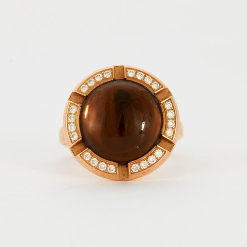 Bague 51 CHAUMET - Bague "Class One Croisiere" Quartz Fumé 58 Facettes DV0343-8