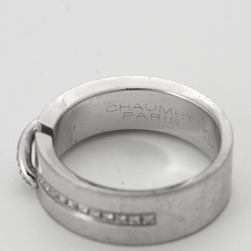 Bague 54 CHAUMET - Bague Lien Diamants Or Blanc 58 Facettes DV0360-10