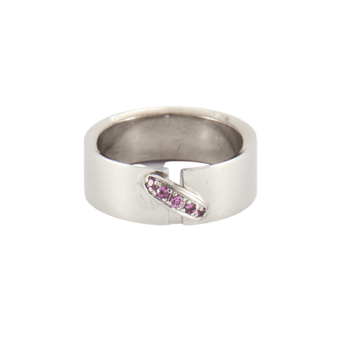 Bague 52 CHAUMET - Bague Lien Saphirs roses 58 Facettes DV0177-2