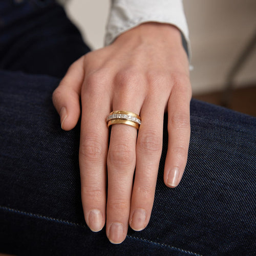 Bague 54 CHOPARD - Anneau 23 Diamants mobiles 58 Facettes DV0024-1