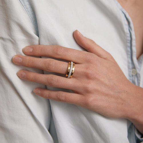 Bague 54 CHOPARD - Anneau 23 Diamants mobiles 58 Facettes DV0024-1