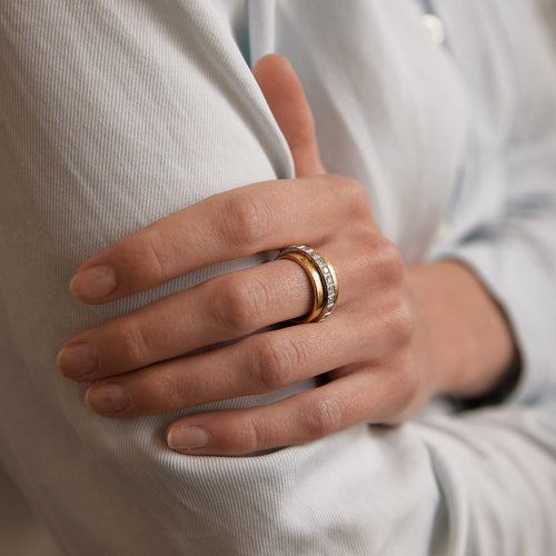 Bague 54 CHOPARD - Anneau 23 Diamants mobiles 58 Facettes DV0024-1