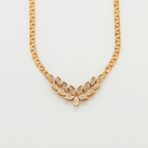 Collier Collier Motif Feuillage Diamants 58 Facettes DV0361-3