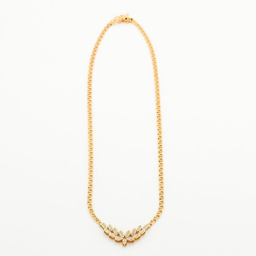 Collier Collier Motif Feuillage Diamants 58 Facettes DV0361-3
