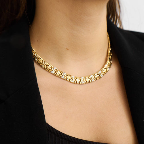 Collier Collier motifs géométriques Diamants 58 Facettes DV0178-1