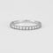 Bague 55 Demi-alliance Diamants Or Blanc 58 Facettes DV0339-2