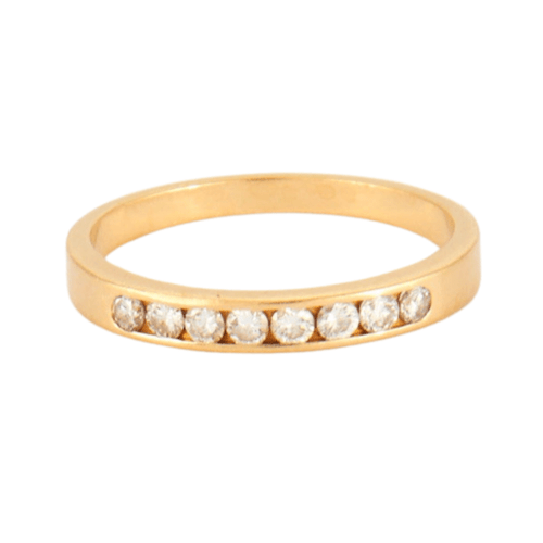 Bague 53 Demie alliance diamants 58 Facettes DV0260-4