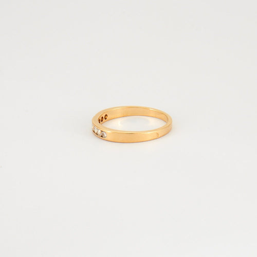 Bague 53 Demie alliance diamants 58 Facettes DV0260-4