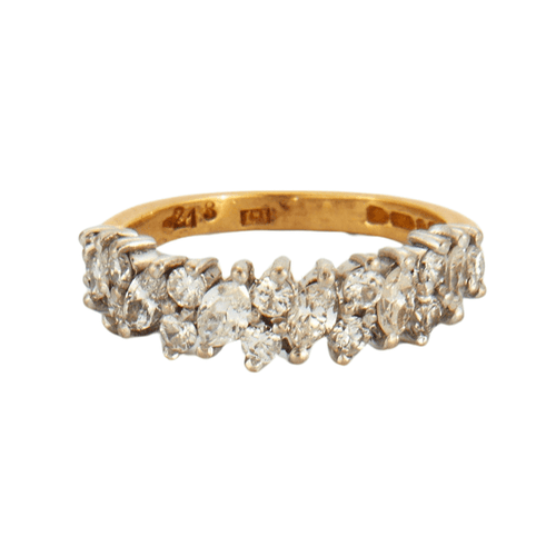 Bague 53 Demie alliance diamants 58 Facettes DV0295-1