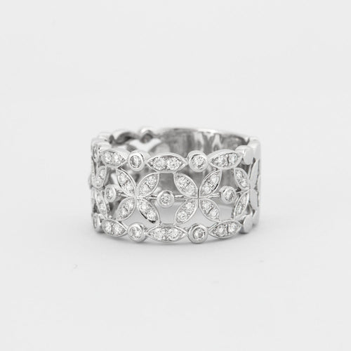 Bague 53 DIDIER GUERIN - Bague "Diamants de Rosée" en or gris 58 Facettes DV0313-1