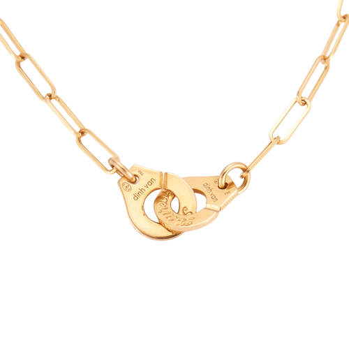 Collier DINH VAN - Collier Menottes Or rose 58 Facettes DV0145-2