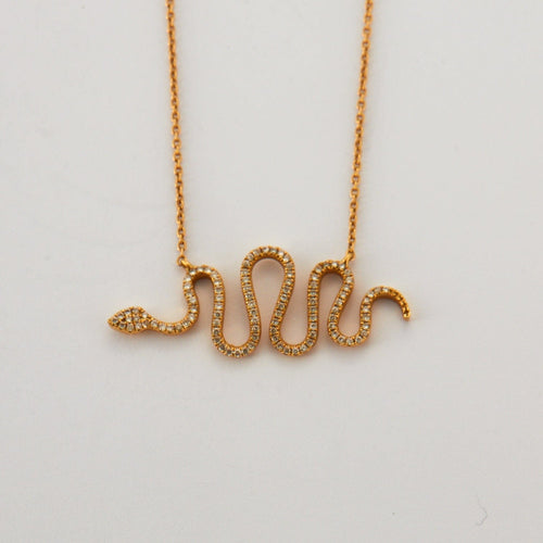 Collier DJULA - Chaîne "Serpent" Diamants Or Jaune 58 Facettes DV0293-1