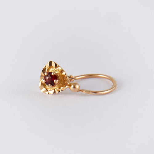 Boucles d'oreilles Dormeuses Grenats 58 Facettes DV0055-11