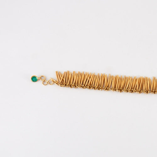 Bracelet ILEANA MAKRI - Bracelet Floches d'or Emeraude 58 Facettes DV0186-1