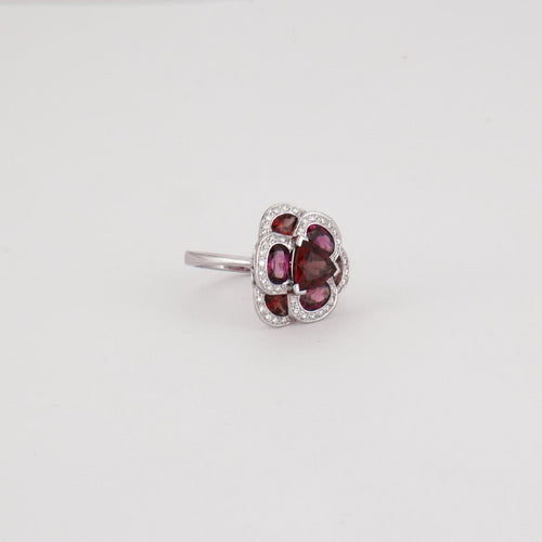 Bague 53 ISABELLE LANGLOIS - Bague à motif floral 58 Facettes DV0277-1