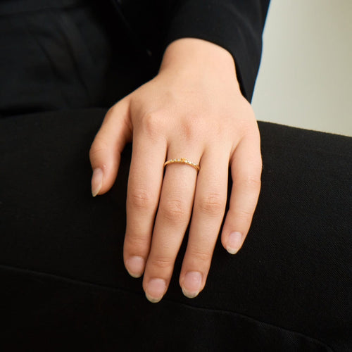 Bague 56 MAUBOUSSIN - Bague Capsule d'émotion saphir orange 58 Facettes DV0181-1