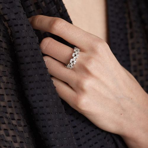 Bague 57 MAUBOUSSIN - Bague souple Je le veux Diamants 58 Facettes DV0111-1R